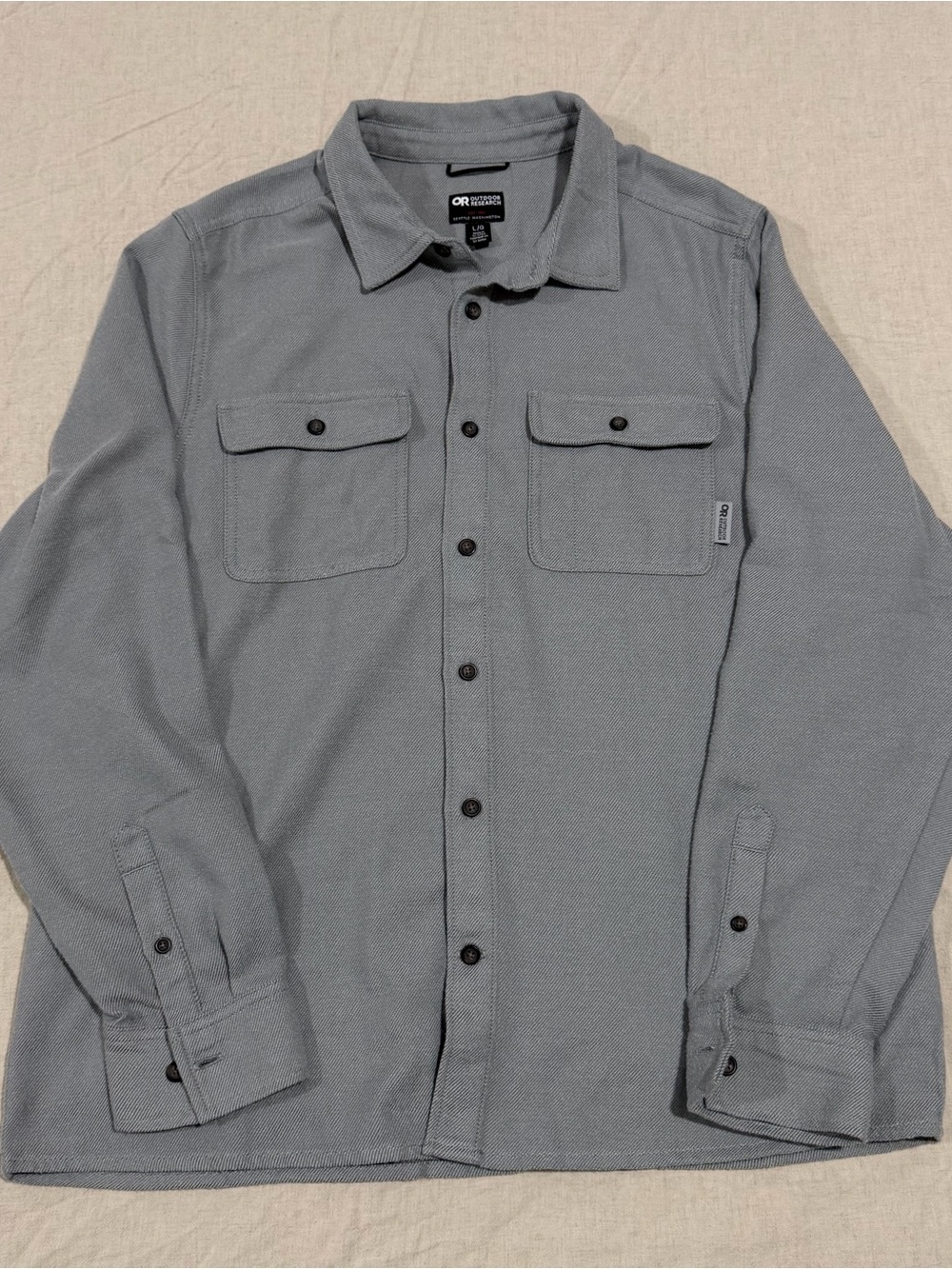Outdoor Research Heather Gray Collared Button Shirt